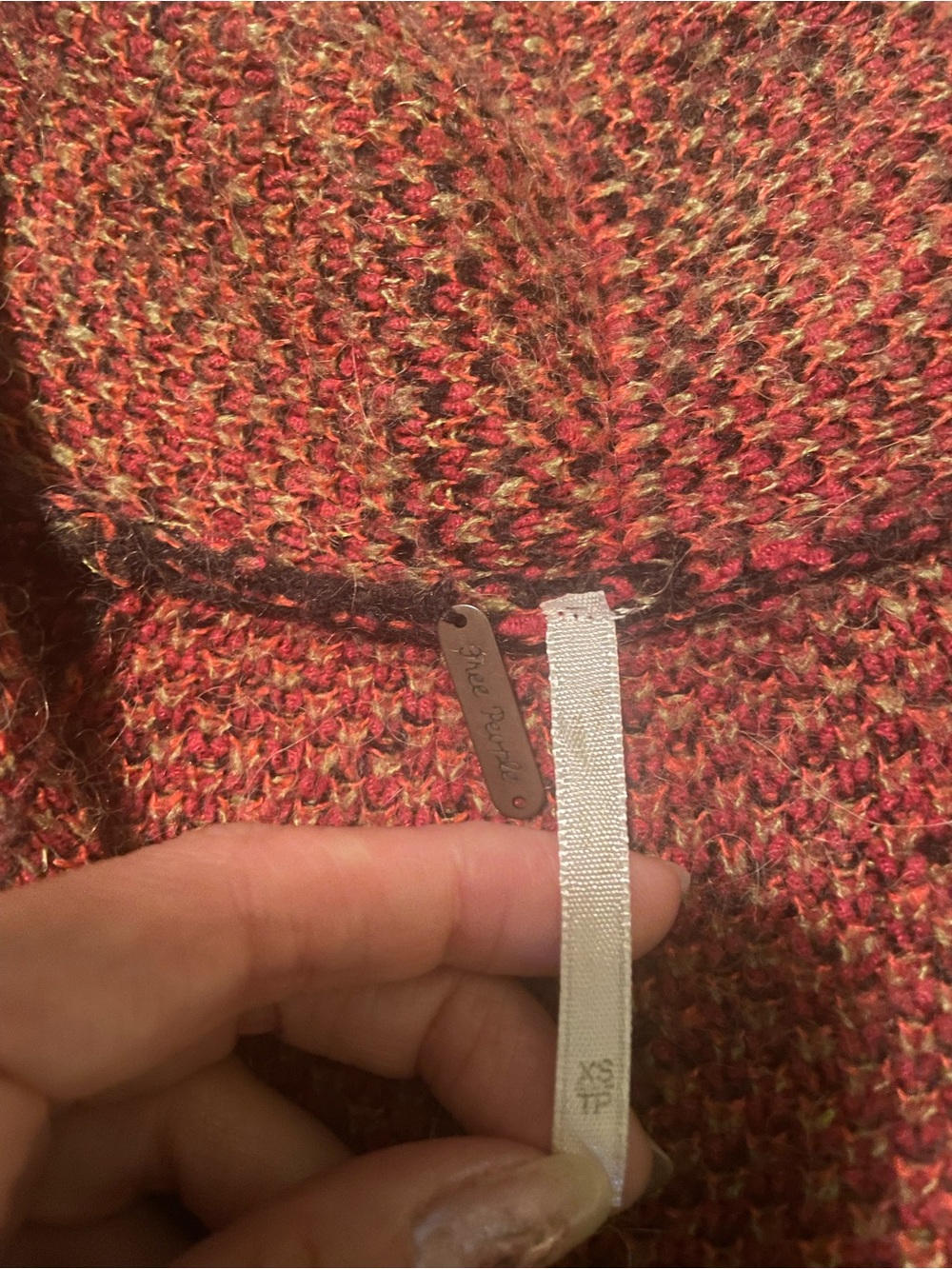 Free People Black Floral Open-Front Sweater Cardigan - Picture 3 of 6